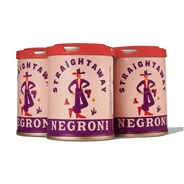 Straightaway Cocktails - Negroni Ready to Serve Cocktail (4 Pack Cans) - TIPXY