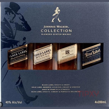 Johnnie Walker - Collection Blended Scotch Whisky Gift Set (4 pack) - TIPXY