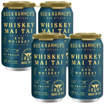 Rod & Hammer's - Whiskey Mai Tai Ready to Drink Cocktail (4 Pack)