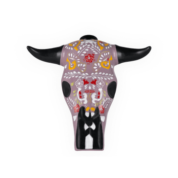 Los Azulejos - Trophy Head Horns Añejo Tequila (Purple) - TIPXY