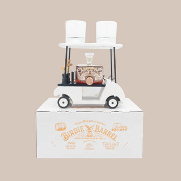 Oceano Azul - 6 Year Birdie Barrel Bourbon Whiskey Golf Cart with 2 Glasses