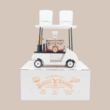 Oceano Azul - 6 Year Birdie Barrel Bourbon Whiskey Golf Cart with 2 Glasses - TIPXY