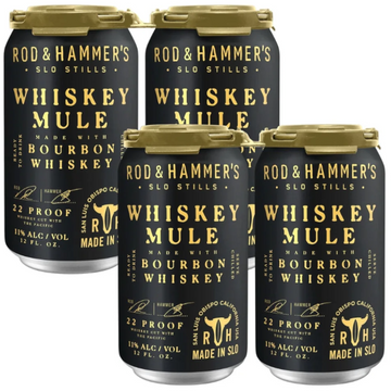 Rod & Hammer's - Whiskey Mule Ready to Drink Cocktail (4 Pack)