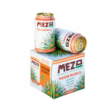 Mezo Mezcal Cocktails - Passion Mezorita Ready to Drink Cocktail (4 Pack) - TIPXY