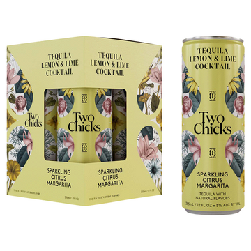 Two Chicks - Sparkling Citrus Margarita Ready to Drink Cocktail (4 Pack) - TIPXY