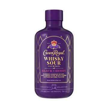 Crown Royal - Black Cherry Whisky Sour Ready to Drink Cocktail - TIPXY