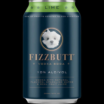 FizzButt - Lime Vodka Soda (4 pack) - TIPXY