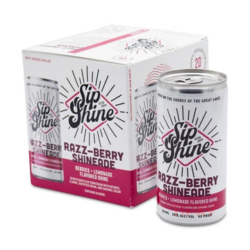 Sip Shine Razz-Berry Shineade 4 pk - TIPXY