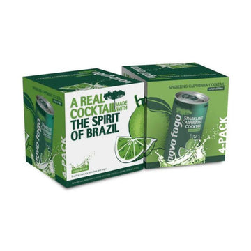 Novo Fogo - Sparkling Caipirinha Lime Ready to Serve Cocktail (4 Pack) - TIPXY