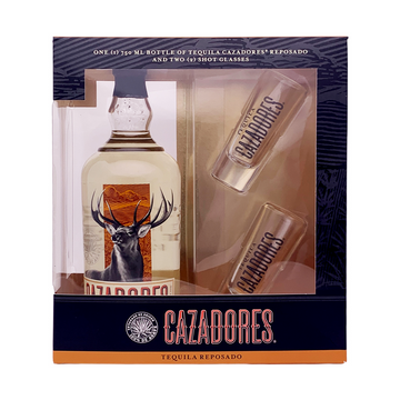 Cazadores - Reposado Tequila Gift Pack with 2 Shot Glasses - TIPXY