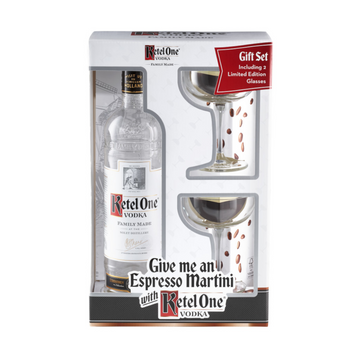Ketel One - Vodka with Martini Glass Set - TIPXY