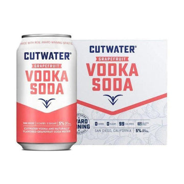 Cutwater - Grapefruit Vodka Soda Ready to Serve Cocktail (4 Pack)