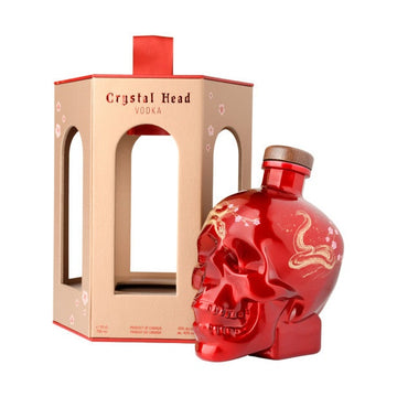 Crystal Head - Limited Edition 2025 Lunar Year Of The Snake with Lantern Vodka - TIPXY