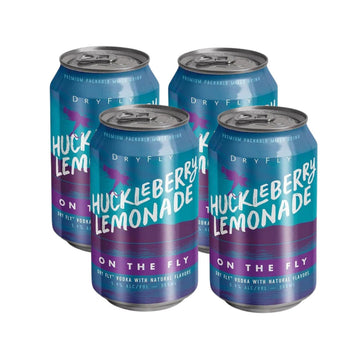 Dry Fly - On The Fly Huckleberry Lemonade Ready to Drink Cocktail (4 Pack)