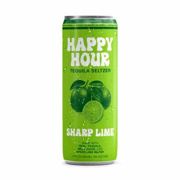 Happy Hour - Sharp Lime Tequila Seltzer (4 Pack) - TIPXY