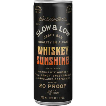 Hochstadter's Slow & Low - Whiskey Sunshine Ready to Serve Cocktail (4 Pack)
