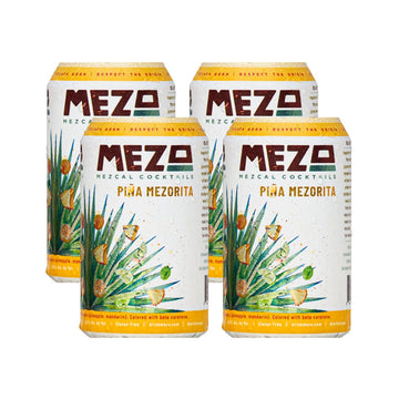 Mezo Mezcal Cocktails - Pina Mezorita Ready to Drink Cocktail (4 Pack)