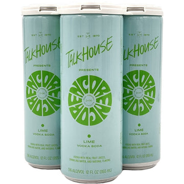 Talkhouse Encore - Lime Vodka Soda (24 Pack, 355ml) - TIPXY