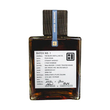 The Block Distilling - Four Grain Straight Whiskey