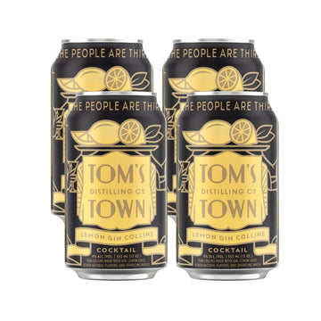 Tom's Town - Lemon Gin Collins Ready to Drink Cocktail (4 Pack)