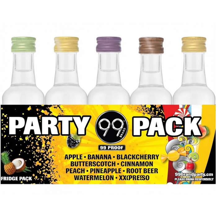 99 Brand - Fruit Flavor Party Pack Liqueur (10 Pack) - TIPXY