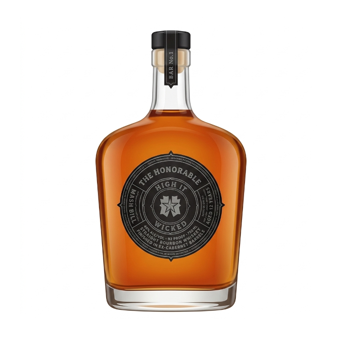 High N' Wicked - 12 Year Old “The Honorable” Bourbon Whiskey - TIPXY