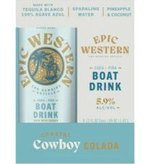 Epic Western - Boat Drink Coastal Cowbay Colada Ready to Drink Cocktail (4 Pack) - TIPXY