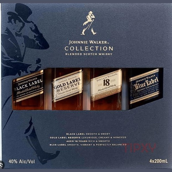 Johnnie Walker - Collection Blended Scotch Whisky Gift Set (4 pack) - TIPXY