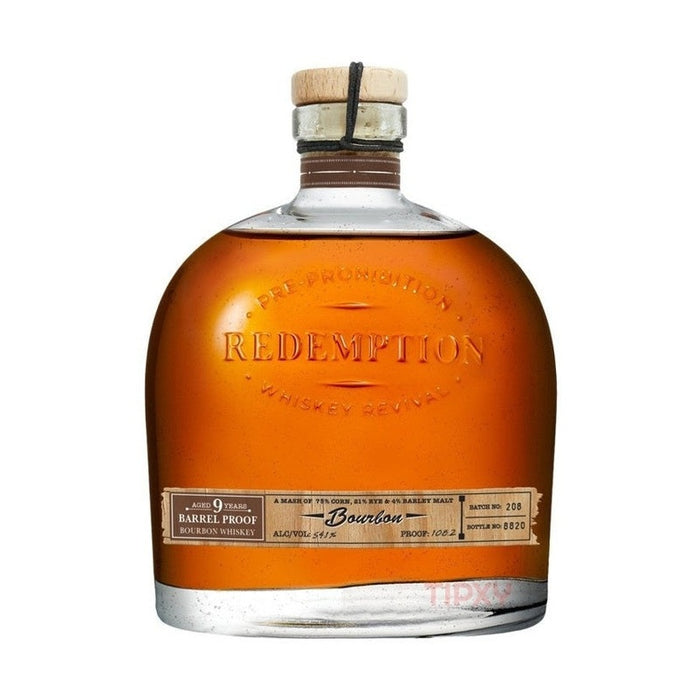 Redemption - 9 Year Old Barrel Proof Bourbon Whiskey - TIPXY