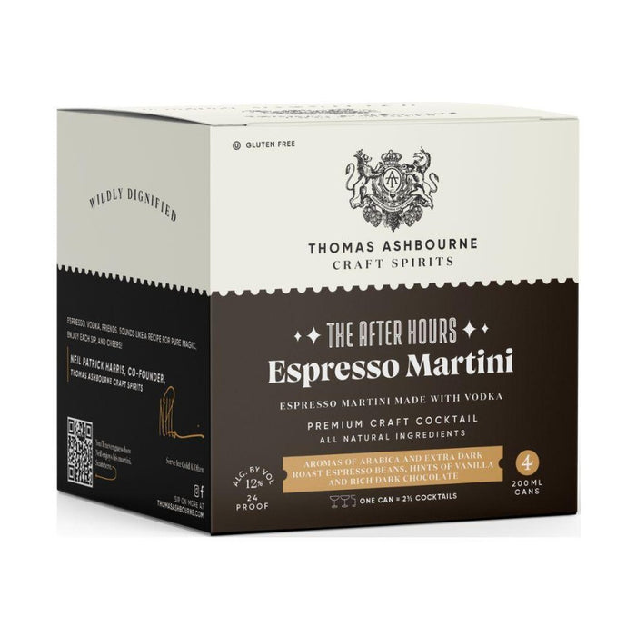 Thomas Ashbourne Craft Spirits - The After Hours Espresso Martini  (4 Pack) - TIPXY