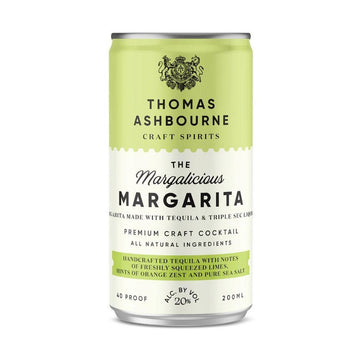 Thomas Ashbourne Craft Spirits - The Margalicious Margarita Ready to Serve Cocktail (4 Pack) - TIPXY