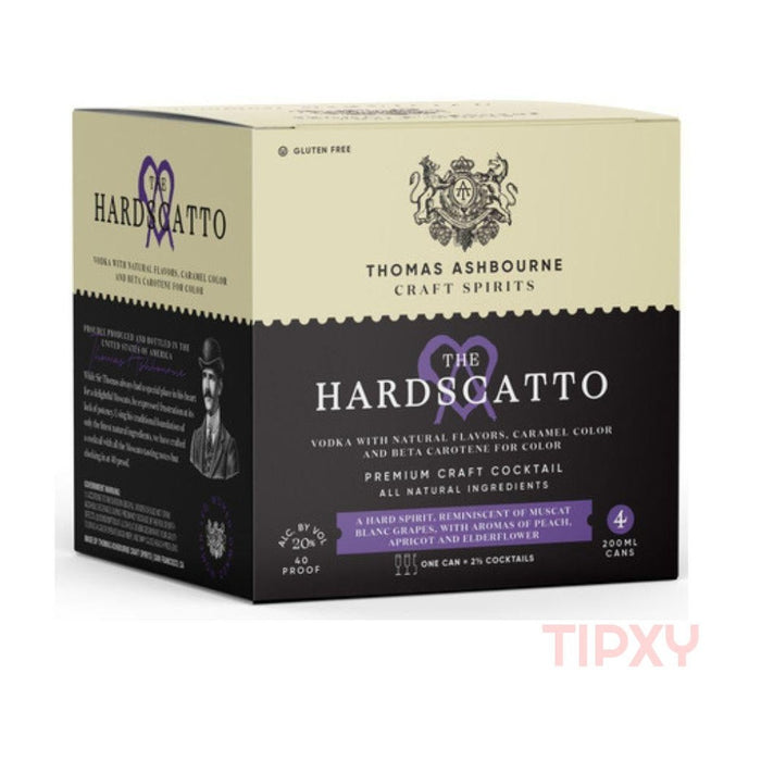 Thomas Ashbourne Craft Spirits - The Hardscatto Ready to Serve Cocktail (4 Pack) - TIPXY