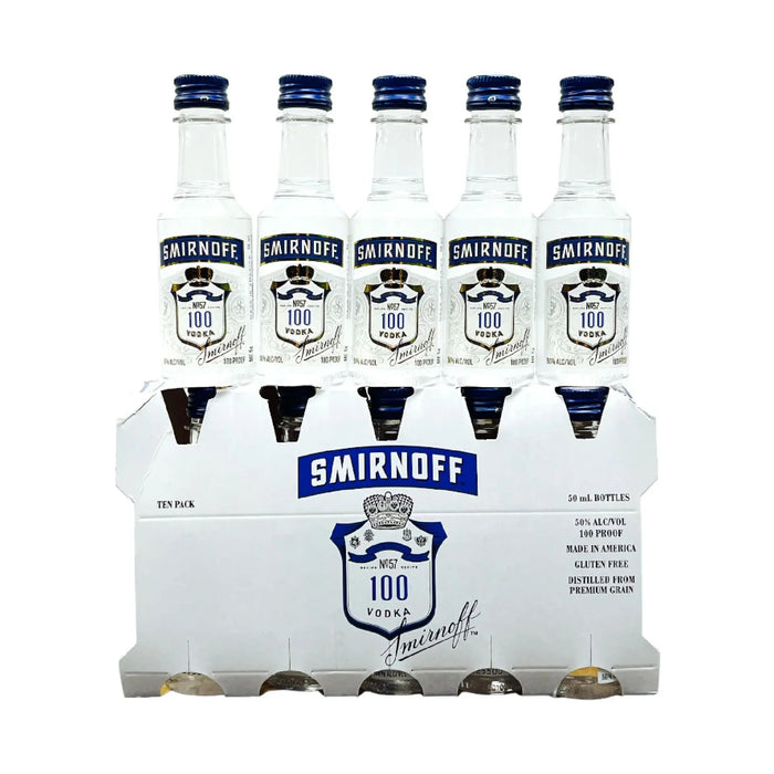 Smirnoff - 100 Proof Mini 10 pack