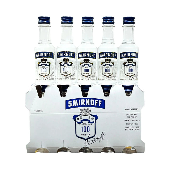 Smirnoff - 100 Proof Mini 10 pack - TIPXY