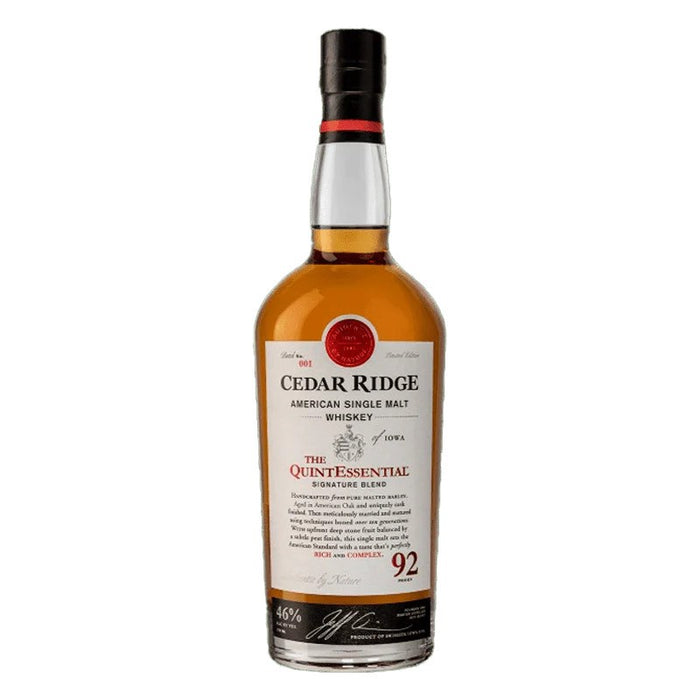 Cedar Ridge - Single Malt Craft Whiskey - TIPXY