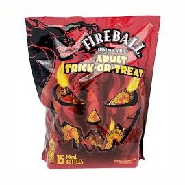 Fireball - Cinnamon Adult Trick or Treat Gift Set Bag - TIPXY