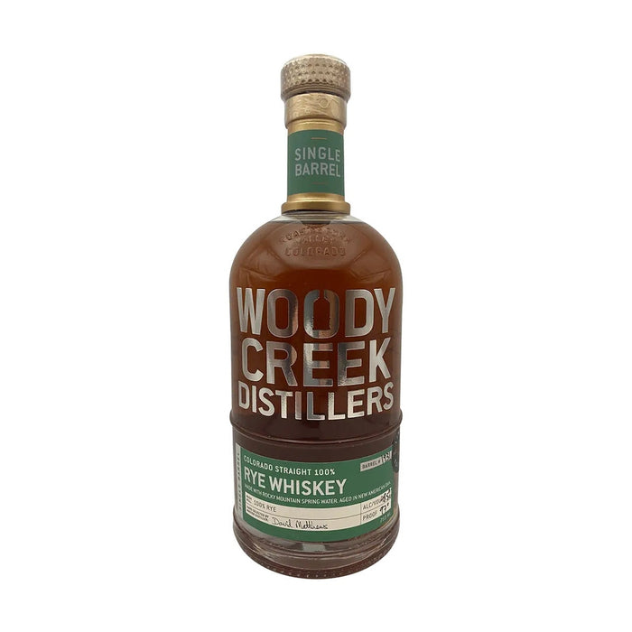 Woody Creek - Single Barrel Colorado Straight Rye (Barrel 1941) - TIPXY