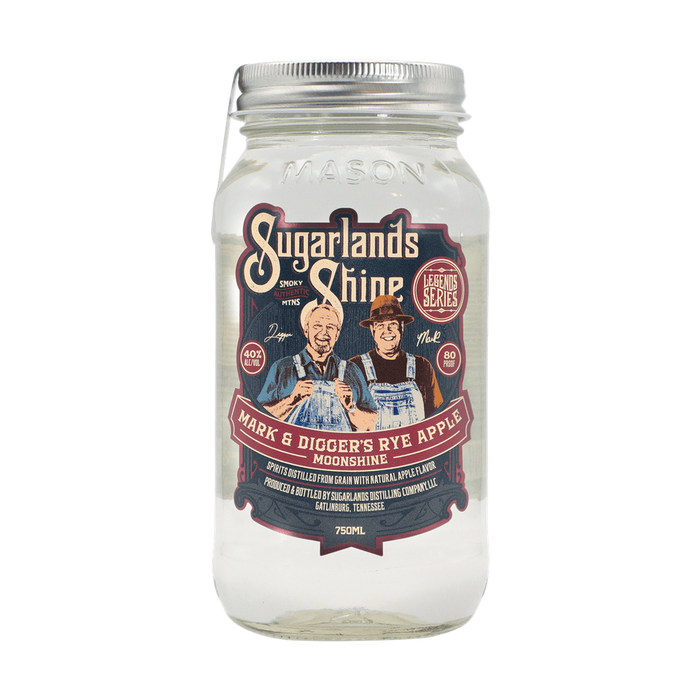 Sugarlands Shine - Mark & Digger’s Mountain Legacy Corn Whiskey - TIPXY