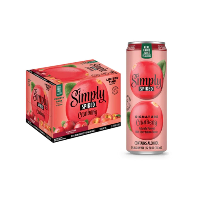 Simply Spiked - Cranberry Ready to Drink Cocktail Variety Pack (12 Pack) - TIPXY