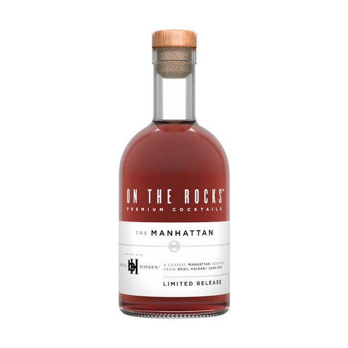 On the Rocks - Basil Hayden Bourbon Manhattan Ready to Serve Cocktail - TIPXY