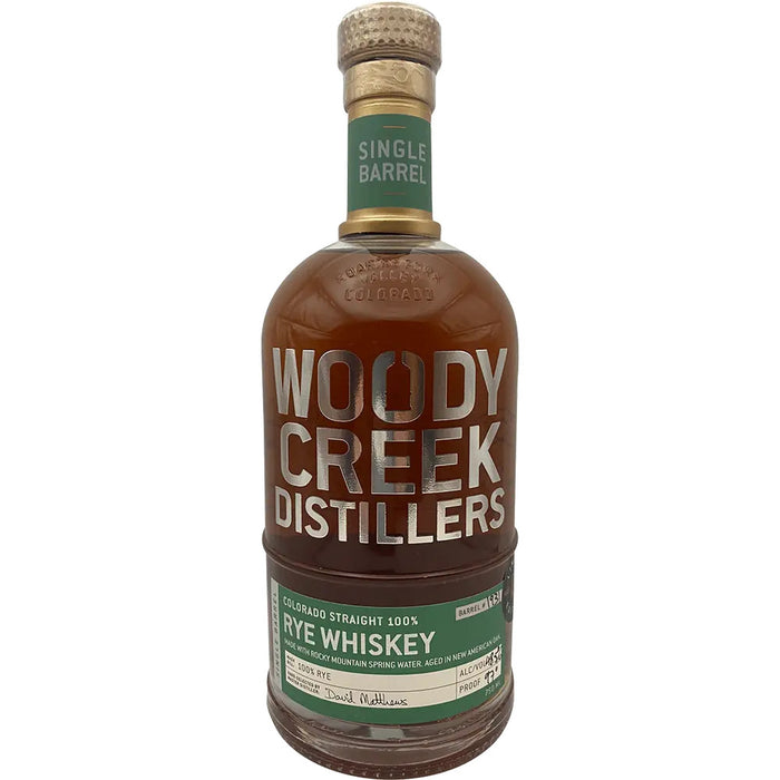 Woody Creek Distillers - Limited Edition Single Barrel Colorado Straight Rye Whiskey Barrel #1934