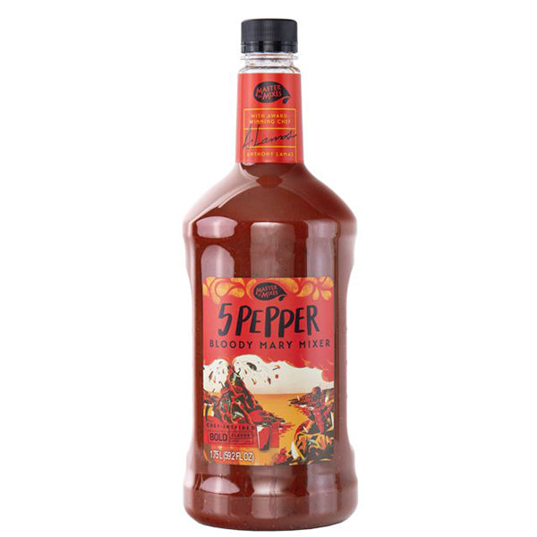 Master Mixes - 5 Pepper Extra Spicy Bloody Mary Ready to Serve Mixer - TIPXY