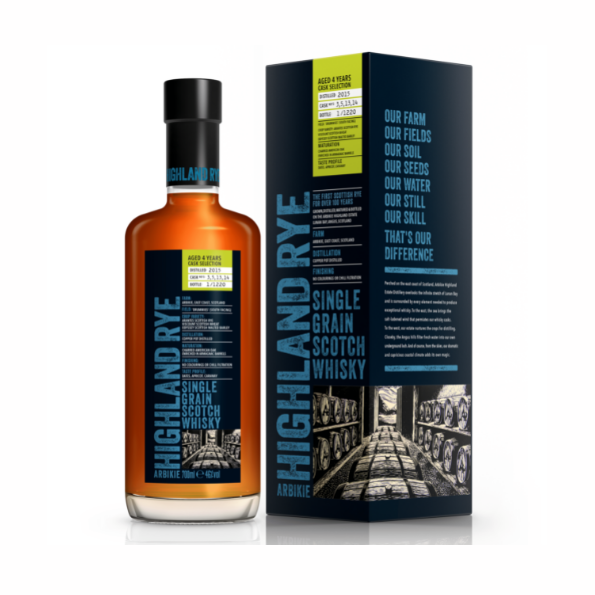 Arbikie - Highland Rye 4 Year Old Single Grain Scotch Whisky - TIPXY