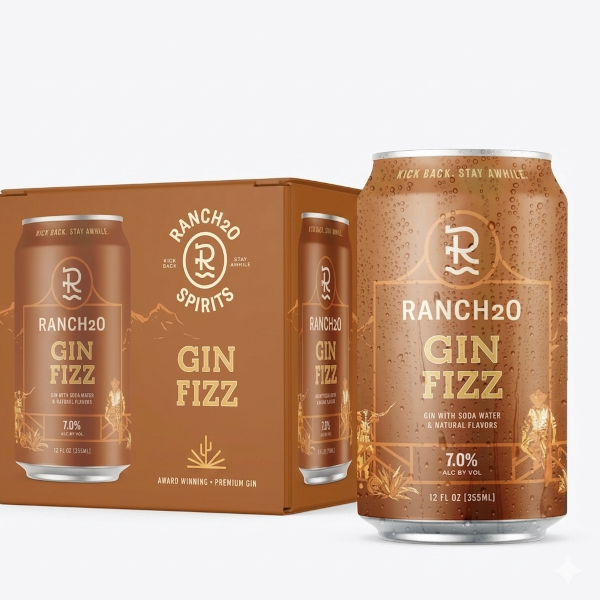 Ranch 20 Spirits - Gin Fizz (4 pack) - TIPXY