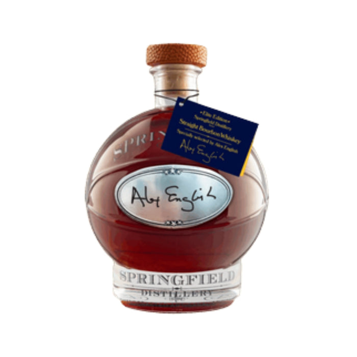 Cooperstown Distillery - Springfield Distillery Straight Bourbon Whiskey Hand-Signed by Alex English - TIPXY
