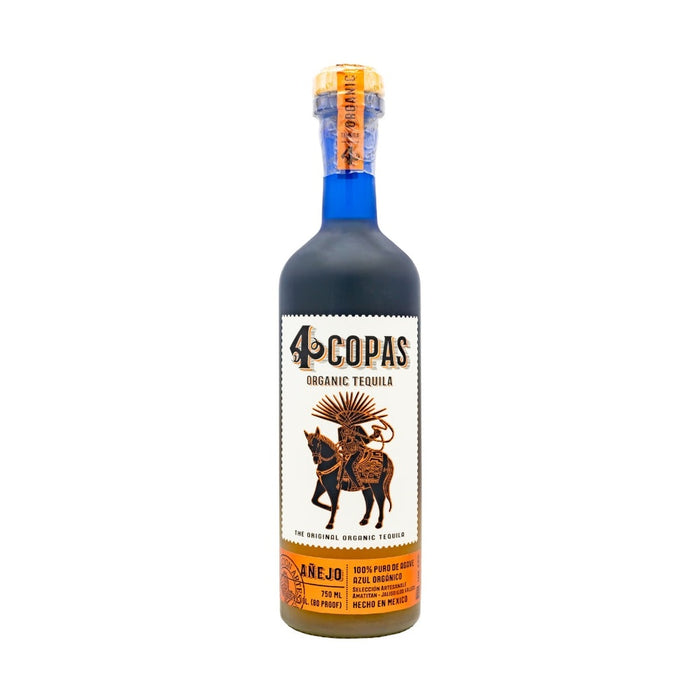 4 Copas - The Original Organic Anejo Tequila - TIPXY