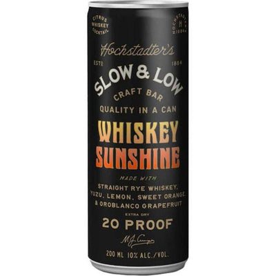Hochstadter's Slow & Low - Whiskey Sunshine Ready to Serve Cocktail (4 Pack)