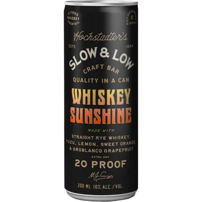 Hochstadter's Slow & Low - Whiskey Sunshine Ready to Serve Cocktail (4 Pack) - TIPXY