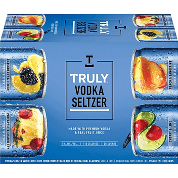 Truly Hard Seltzer - Vodka Seltzer Variety Ready to Serve Cocktails - TIPXY