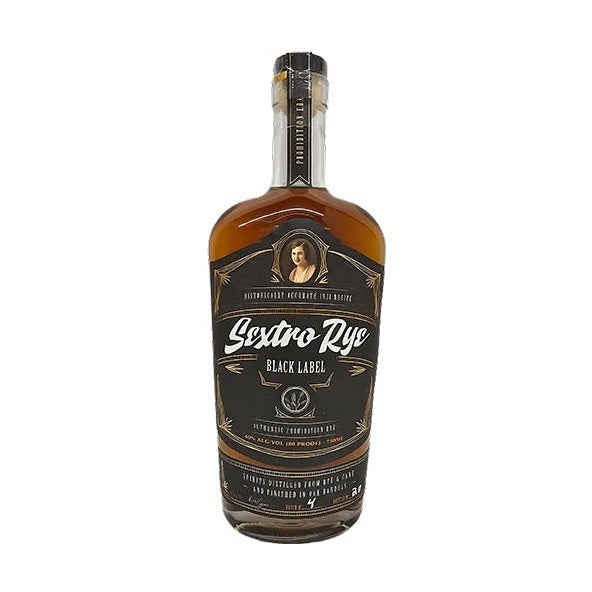 Sextro Rye - Black Label Cask Strength Authentic Prohibition Rye Whiskey - TIPXY